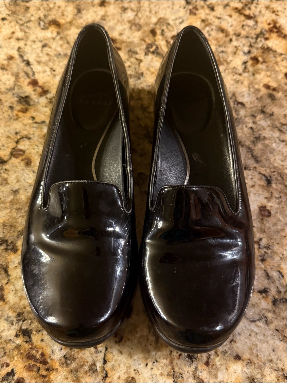 Dansko Women’s Black Patent Slip-On Loafers